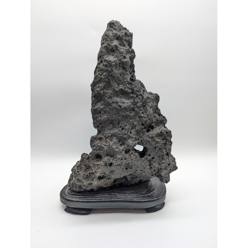 Scholar's Rock Gongshi Suiseki Stone 6lb 10oz Viewing Bonsai Bonseki Volcanic
